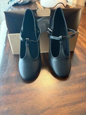 Classic Black T-Strap Heels for Women